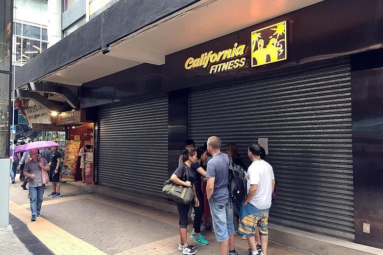 JV Fitness closed all 12 of its gyms on Tuesday. Hong Kong's consumer watchdog has received more than 100 complaints from gym members regarding termination of contracts in the last week.
