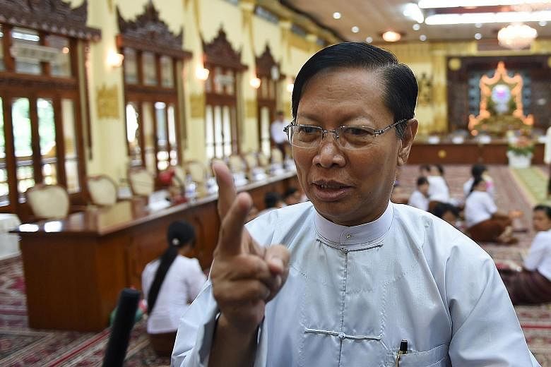 The warning from Myanmar's new religion minister Aung Ko (above) is the first time a top minister from Ms Suu Kyi's administration has publicly tackled the Ma Ba Tha movement.