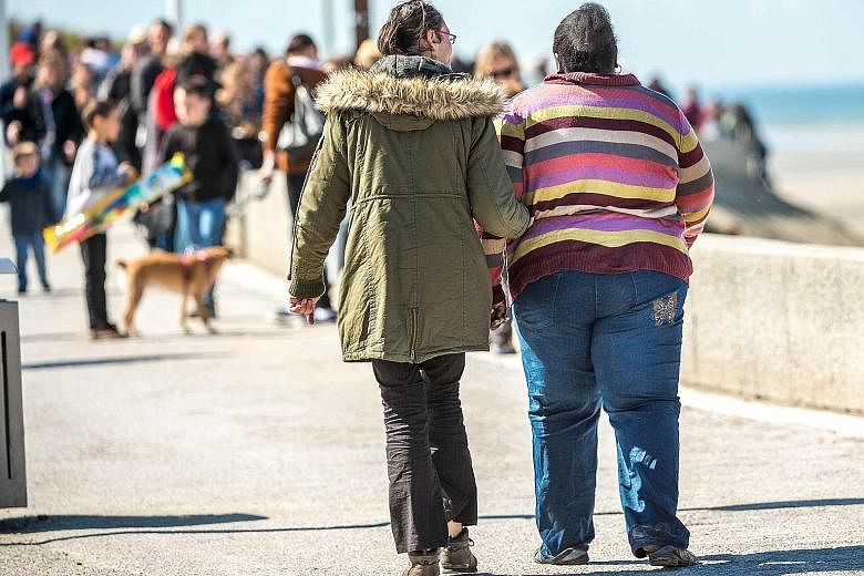 The risk of premature death rises from 19 per cent for normal-weight men to 29.5 per cent for those who are moderately obese. For women, the figure goes up from 11 per cent to 14.6 per cent.
