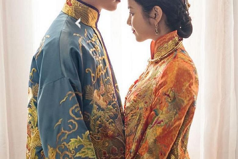 Taiwanese star Michelle Chen and Chinese actor Chen Xiao married early this month in China.