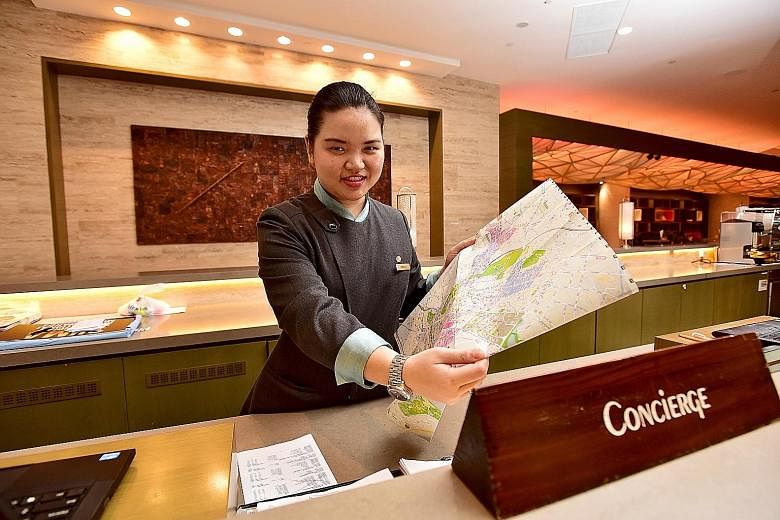 Ms Cheok, a second-year SIT student enrolled in a hospitality business course, is doing an internship with the Pan Pacific Singapore hotel. The 22-year-old says: "Although it is challenging, I've seen how rewarding it is to be working in this industr