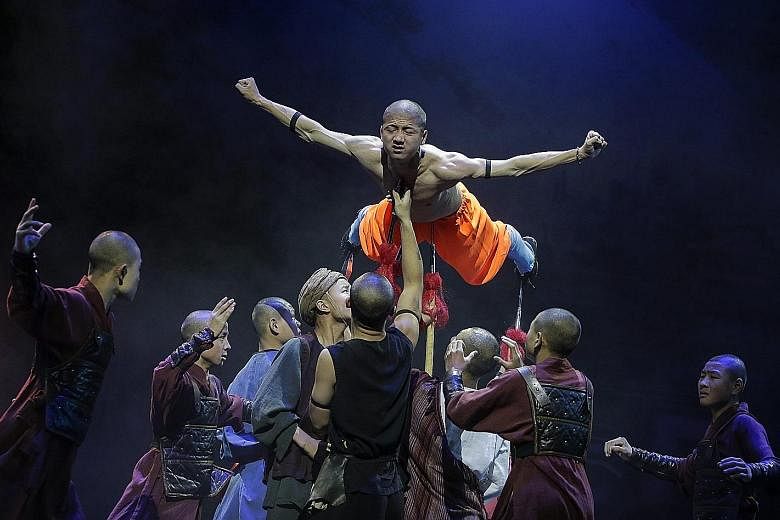 The Shaolin show is now on at Marina Bay Sands.
