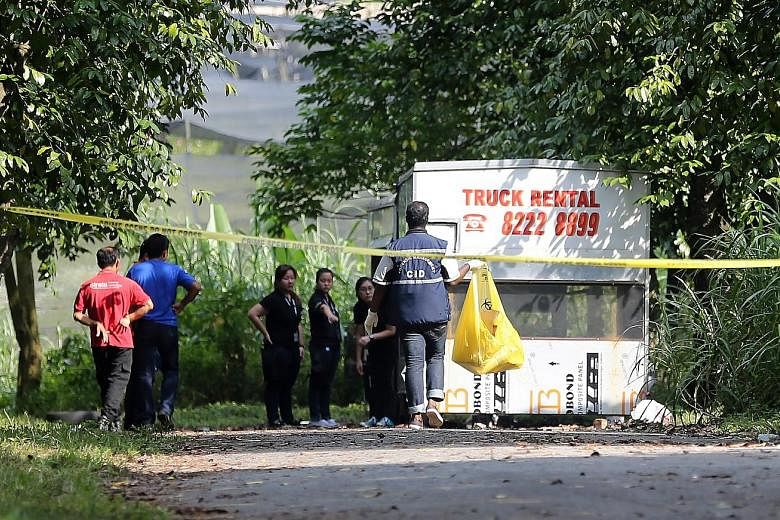 Ms Cui's decomposed remains were found in Lim Chu Kang (above) last Wednesday. Lianhe Zaobao reported that a man claiming to be Ms Cui's father solicited donations at a Chinatown food centre on Saturday.
