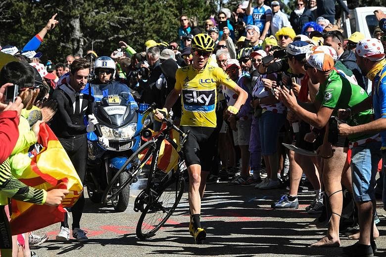 Froome also provided one for the memories with the iconic moment at this year's Tour de France. He had to run towards the finish line on foot at the 12th stage after his bicycle gave way following a crash.