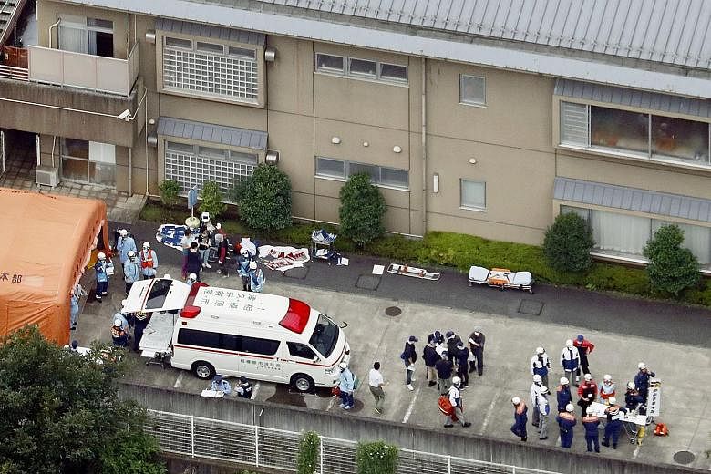 A man who reportedly said people with disabilities should be "euthanised" went on a rampage in a care home yesterday, killing 19 people and injuring over 20 others in the worst mass killing in Japan's post-war history. Shortly after 2am local time, S