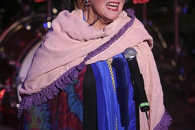 Marni Nixon performing Wouldn't It Be Loverly? from the movie My Fair Lady during a Broadway festival event in 2008.