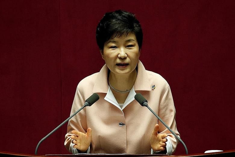 Ms Park came under fire for agreeing to deploy the Thaad anti-missile system from the United States, which angered the Chinese who see it as an attempt to put their military facilities within the reach of US radars.