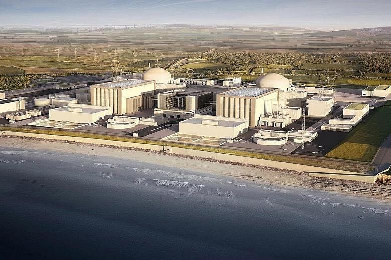 A computer- generated image of the nuclear power plant in south-west England. Critics said the plant would be poor value for money for consumers, who would be paying billions in subsidies to French state-run utility EDF.