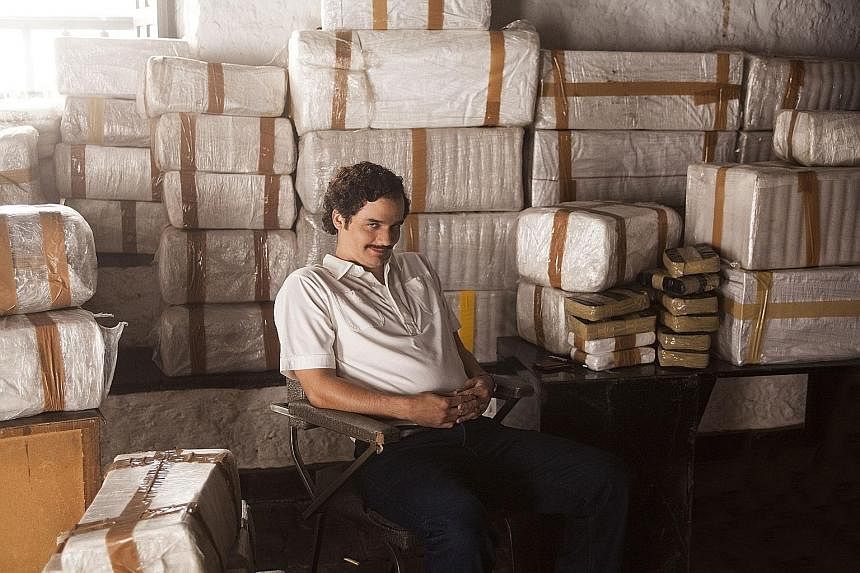Some fear that a rapidly growing narco culture is glamorising drug traffickers and cartel violence, especially after runaway hits like Narcos (top left) starring Wagner Moura and Sicario with Benicio Del Toro (top right). In the works now is El Chapo