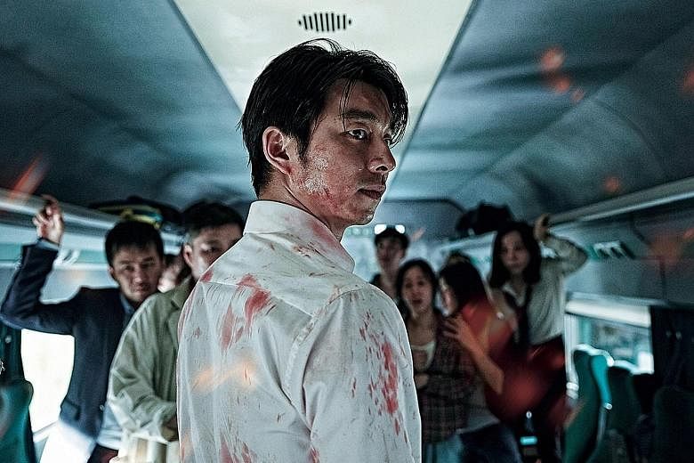 Gong Yoo plays a businessman in Train To Busan, where a virus outbreak turns passengers into zombies.
