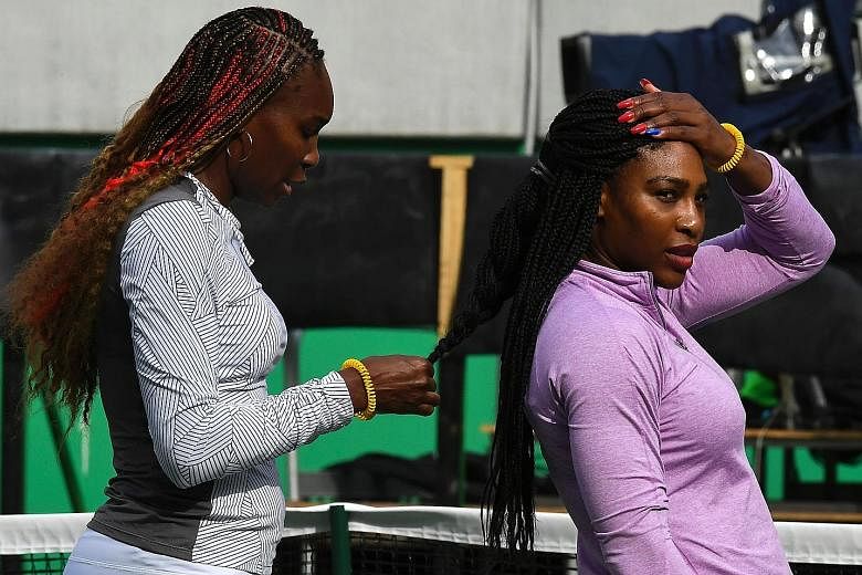 Serena Williams (far right) can let her hair down a little in Rio as she has already won Olympic gold. She will compete in singles and doubles with sister Venus (right).