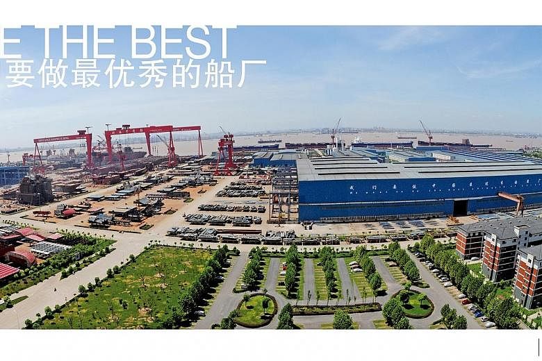 Yangzijiang, China's largest privately owned shipyard, laid off 4,000 workers this year because of the dramatic shrinking of China's shipbuilding industry over the past year.