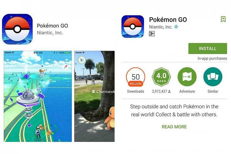Pokemon Go Available For Download In Singapore The Straits Times
