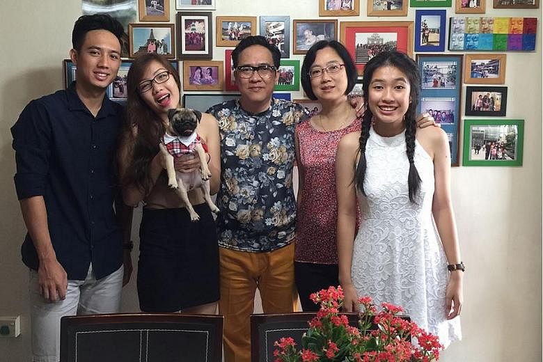 Mr Chow, wife Keng and children Marc, Carina (with dog Butty) and Isabella. The hospitality consultant and adult education trainer writes to the Forum page because it is a good platform for people to write responsibly and be heard - without unkind pr
