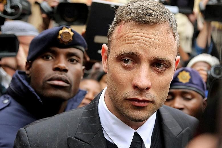 Pistorious was sentenced to six years in prison after he was found guilty of murdering his girlfriend.