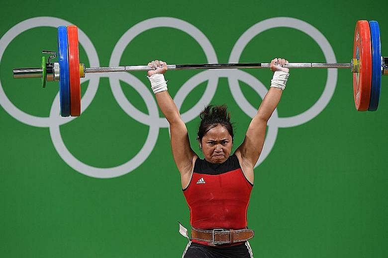 A successful lift by Hidilyn Diaz in the 53kg event, in which her combined total of 200kg earned her the silver. It was the first time in 20 years the Philippines had won an Olympic medal, and Diaz became the country's first female medallist in the h