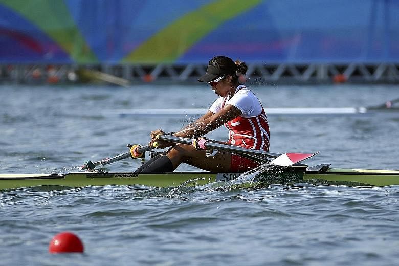 Saiyidah Aisyah, Singapore's first Olympic rower, said her mind let her down in yesterday's quarter-finals where she allowed negative thoughts to take hold.
