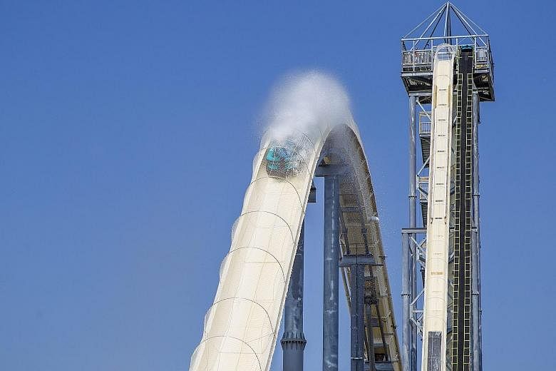 Caleb Thomas, the son of a Kansas lawmaker, died while riding on the Verruckt, a towering water slide that sends riders plunging down from a height of about 17 storeys, at up to 80kmh.