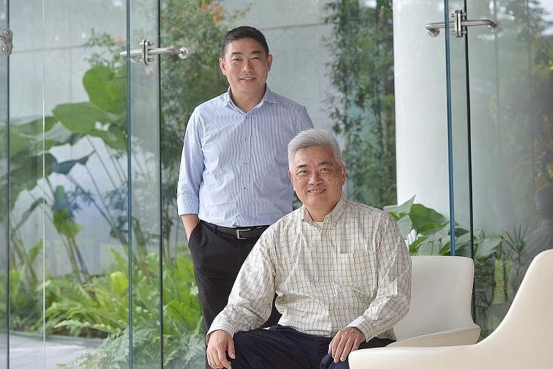 GWIA's Mr Lee (left) and Procter & Gamble's Mr Kaw say their companies have benefited and learnt things from their new partnership in research and development, even though they have been working together since 1977.