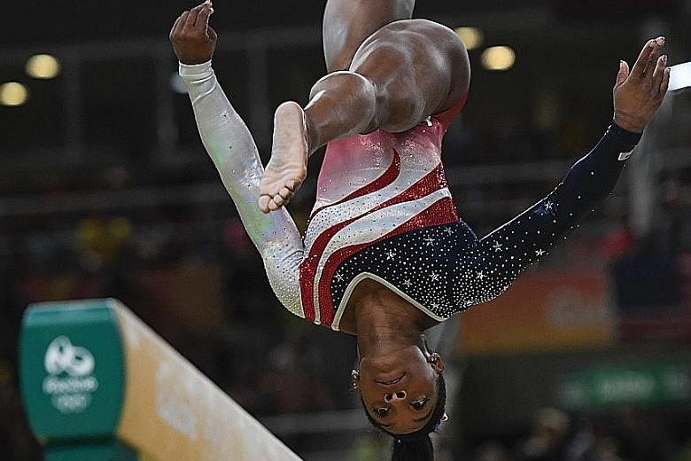 Simone Biles taking to the floor last for the Americans. She turned on an acrobatic display of tumbling to Brazilian samba music, which proved a hit with the home crowd, to confirm one of the most overwhelming victories seen.