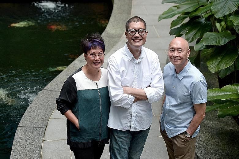 Former fashion journalists (from left) Cat Ong, John de Souza and Tom Rao are behind Fashion Most Wanted.