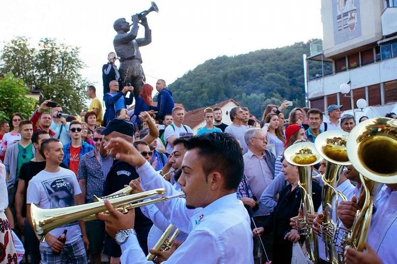 Serbia draws crowds for turbocharged trumpet festival | The Straits Times