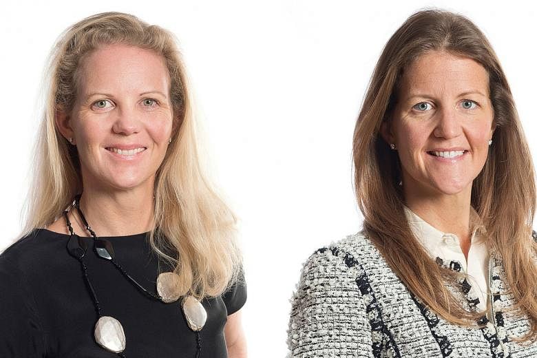 Ms Lindh (right) and her sister Ms Martinson saw their stakes in Lundbergs almost double to 14 per cent each, after their father transferred some of his holdings.