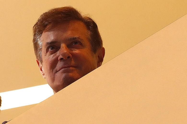 The Ukrainian connections of Mr Manafort (above) were highlighted at last month's Republican convention, when the party platform committee weakened language that would have called for US military support of Ukraine. His ties with fallen Ukrainian lea