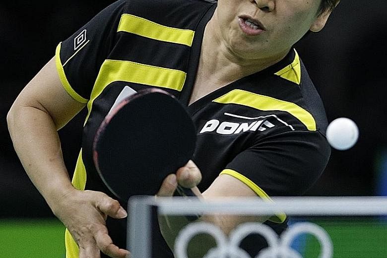 Ni Xialian, crowded out by the talent in China, left to play for Luxembourg. She fell to Singapore's own adopted paddler Feng Tianwei in the singles event in Rio.