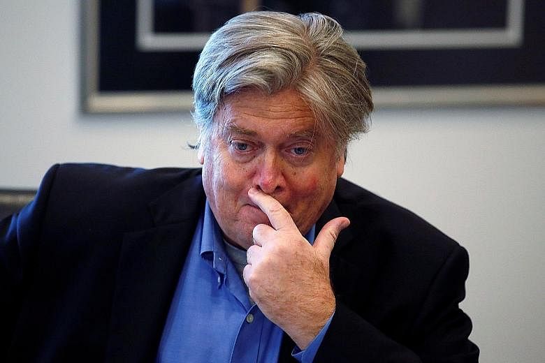 Mr Bannon's recruitment to be the Trump campaign's chief executive has been seen as a return to Mr Trump's message and posture of being outside the establishment. Ms Conway's elevation to campaign manager is said to be a move to provide Mr Trump with