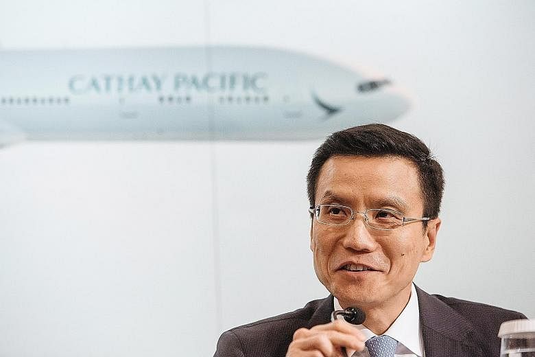 Mr Chu, Cathay Pacific's CEO, is under pressure to revive the airline's earnings. Cathay's shares have lost about 25 per cent of their value since he took over more than two years ago. This slump comes amid expansion into Asia by Middle Eastern airli