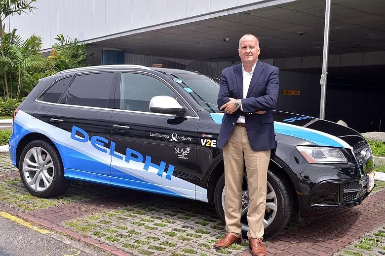 Delphi services vice-president Glen W. De Vos expects its cars to be able to take on rush-hour traffic.
