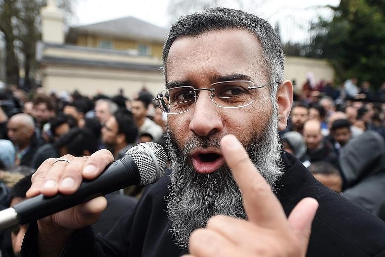 Choudary at a rally outside the Regent's Park mosque in London last year. Despite his inflammatory speeches, he managed to stay out of trouble with the law, spewing hate under the banner of freedom of expression.