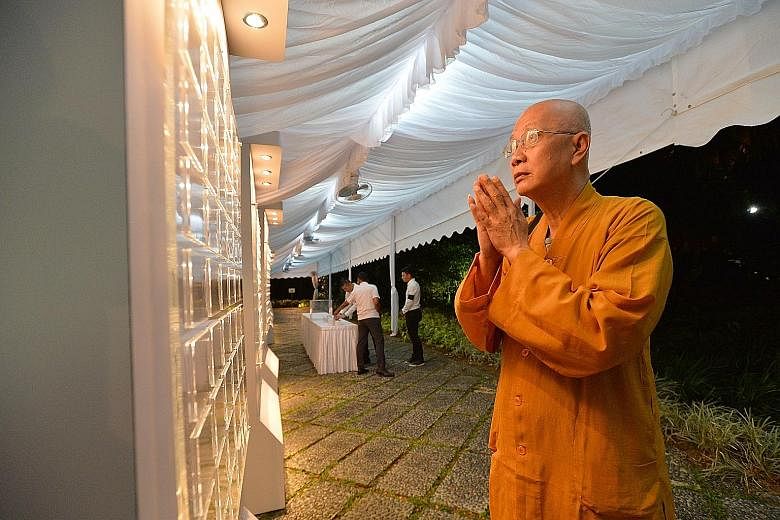 Venerable Shi Fa Rong, 60, went to the Istana around 6.10am yesterday to pay his respects to Mr Nathan. He had met the former president many times during community events, and said he was sad over Mr Nathan's death. The former president was remembere