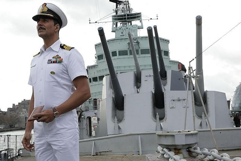 Akshay Kumar plays a naval officer on trial for the murder of his wife's lover in Rustom.
