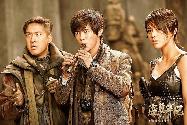 Time Raiders' (from left) Zhang Boyu, Luhan and Ma Sichun.