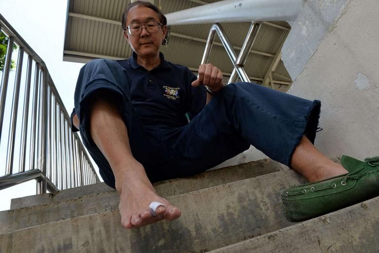 Once bitten, twice shy. Dr Lim's wound is healing well, but he says: "It was my first and last time with a dolphin. We have the idea they are friendly and harmless, but they are still wild animals." 