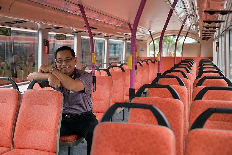Mr Lim Yew Huat, 65, has been with SBS for 41 years. He is one of eight chief bus captains among some 6,000 bus drivers, and says he is glad that ComfortDelGro has raised the retirement age to 67.