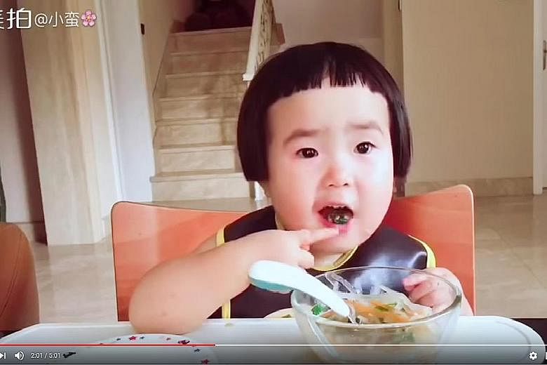 Xiao Man, an Internet sensation from China whose eating videos have thrilled many since she was a baby. Research shows that babies are learning by watching adults eat and figuring out who eats what foods with whom.