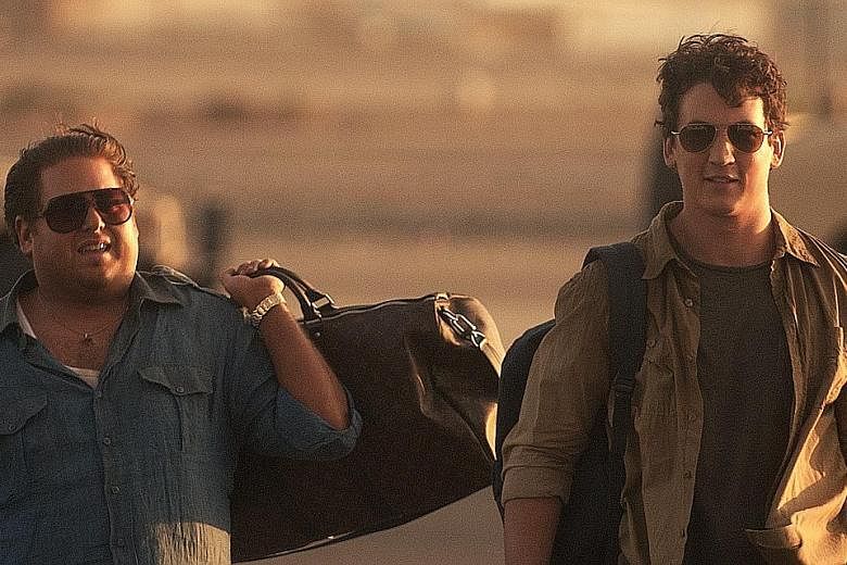 Jonah Hill (left) and Miles Teller play 20somethings who exploited the US army contracts bidding system.