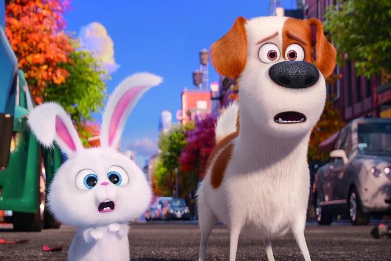 Kevin Hart voices maniacal rabbit Snowball and Louis C.K. is Max the terrier in The Secret Life Of Pets.