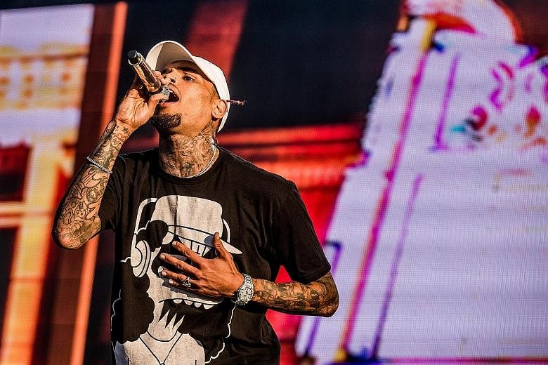Chris Brown denies any wrongdoing in an Instagram post.
