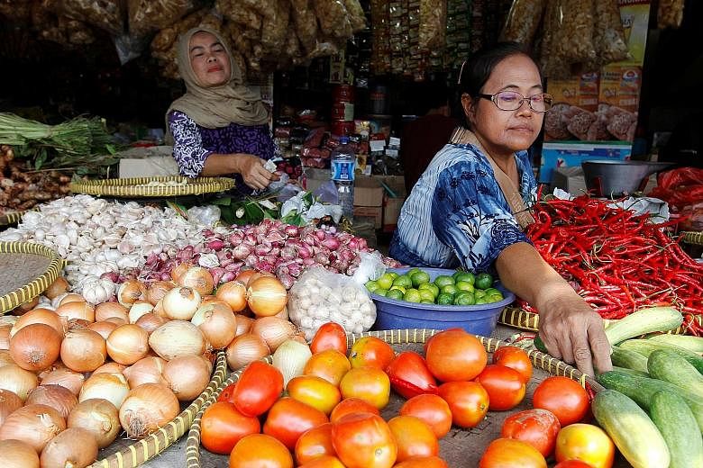 Cheaper food in Indonesia was among the main factors driving the drop in prices in August.