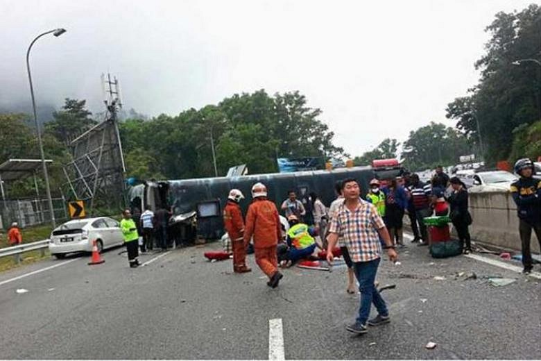 singapore tour bus accident