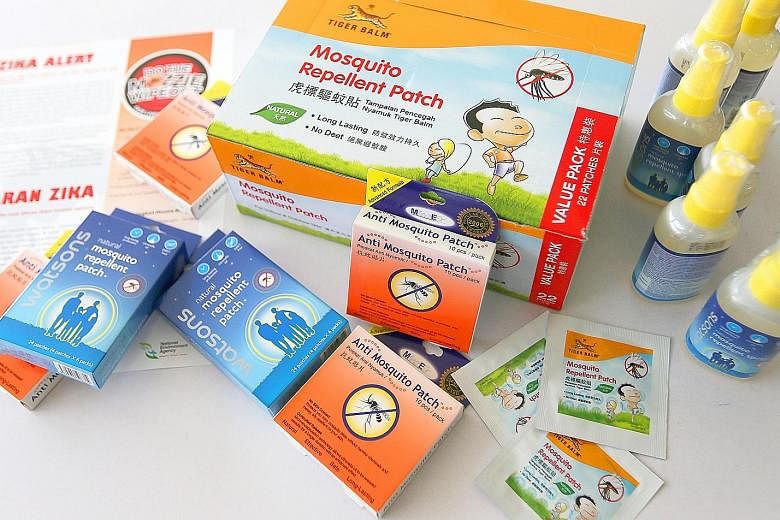 Patches and wristbands are scented with citronella, peppermint or similar oils, which are not as effective as repellents with Deet and picaridin.