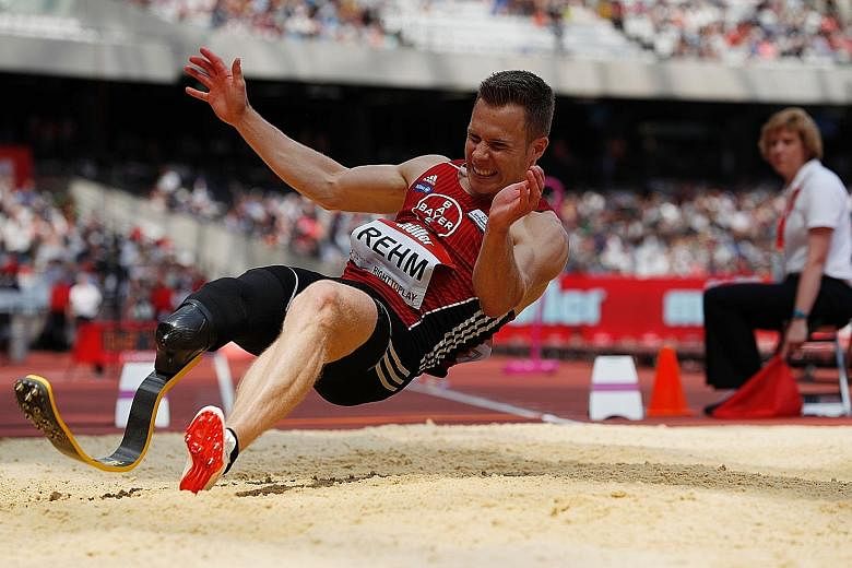 Markus Rehm of Germany, who had his leg amputated after a boating accident when he was 13, has a personal best of 8.40m, a distance that would have won the long jump gold at the London and Rio Olympics.