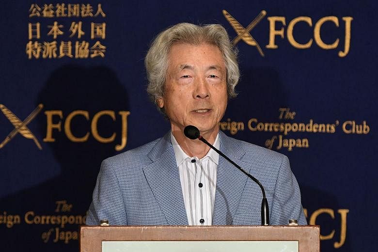 Mr Koizumi says "it's incredible" that PM Abe told the IOC in 2013 that Fukushima nuclear plant was "under control".