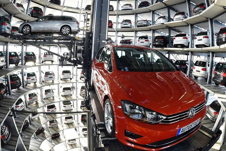 Volkswagen's assembly plant in Wolfsburg in northern Germany. There are worries that the country's economy is losing steam as exports suffer from lower demand in emerging markets and concern grows about Britain's decision to leave the European Union. 