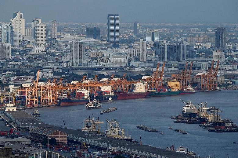 A view of the port of Bangkok, Thailand. The country plans to create an Eastern Economic Corridor, which will be connected by high-speed rail networks and highways, and will involve the modernising of deep-sea ports.