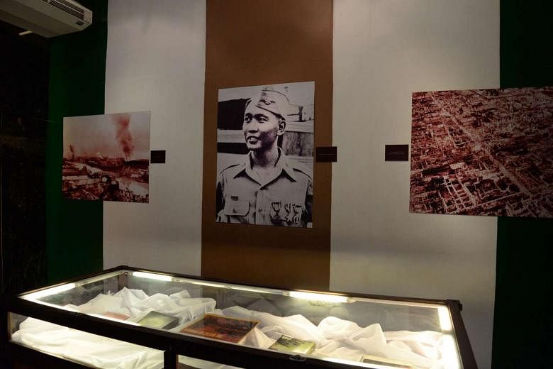 Memorabilia depicting purported acts of heroism by the late dictator Marcos during World War II are on display at a museum in his hometown of Batac, in Ilocos Norte, where he continues to be revered. 